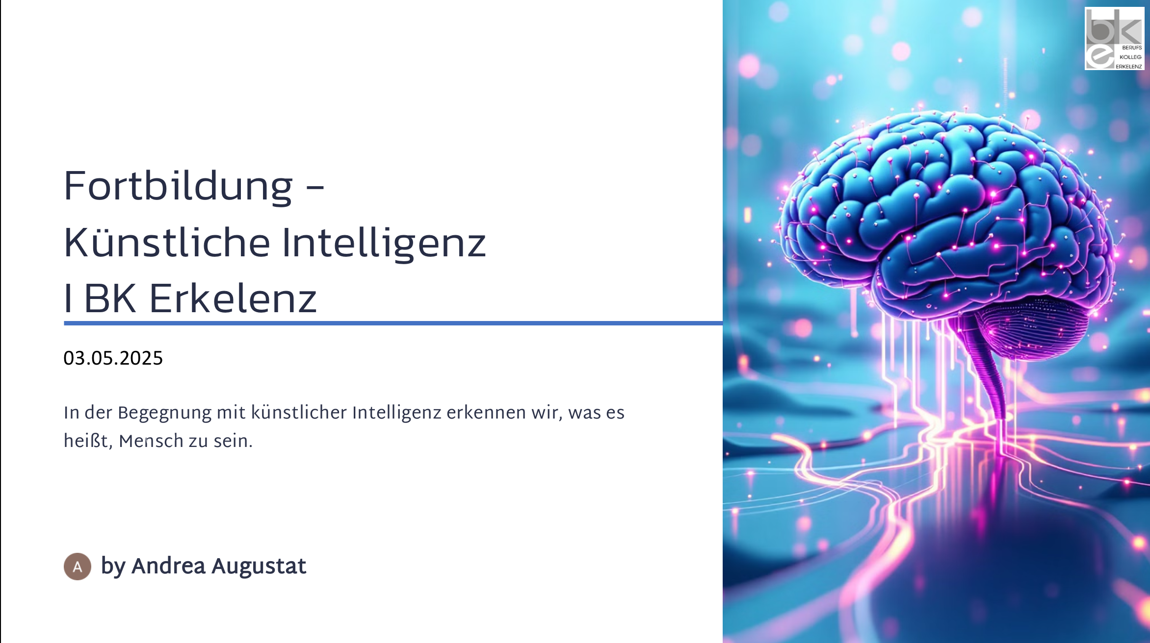KI in der Fachschule für Technik – praxisnah erleben, kritisch reflektieren
